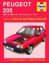 Peugeot 205 1983 1997 Haynes Service Repair Manual   USED