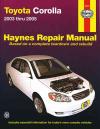 Toyota Corolla ZZE122R 2003 2005 Haynes Service Repair Manual    
