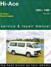 Toyota Hi Ace LH Diesel 1983 1989 Gregorys Service Repair Manual   